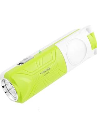 Ліхтарик ручний акумуляторний luxury 1039 1w+5smd green