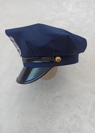Фуражка полицейского на косплей карнавальный маскарадный костюм полицейский полиция2 фото