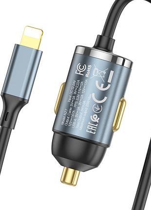 Адаптер hoco type-c to lightning charger nz7 |1usb, 20w/3a, pd/qc| gray 2