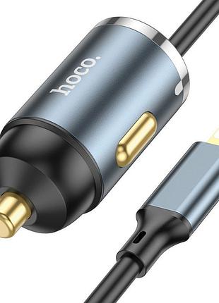 Адаптер hoco type-c to lightning charger nz7 |1usb, 20w/3a, pd/qc| gray 4