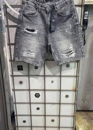 Чоловічі джинсові шорти2 фото