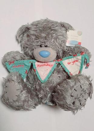 Оригинальный мягкий ведведик teddi от teddy тедди me to you /7324, сидячий, ручная работа