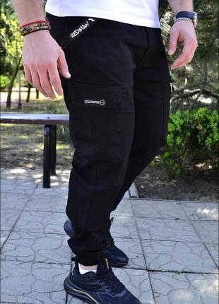 Джоггеры redman black stripes