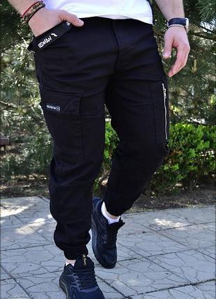 Джоггеры redman black stripes