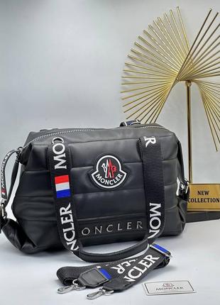 Сумочка кожаная в стиле moncler