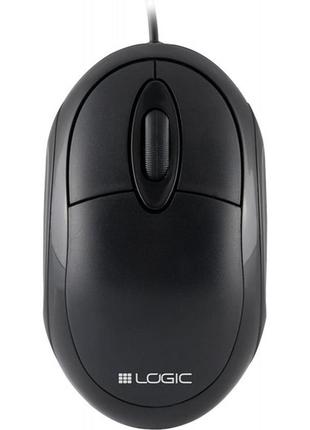 Мышка logicconcept lm-11 проволочная 3кн 1000dpi черная