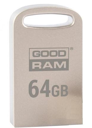 Флеш пам'ять/флешка goodram upo3 point upo3-0640s0r11 64гб/usb 3.0 сріблястий