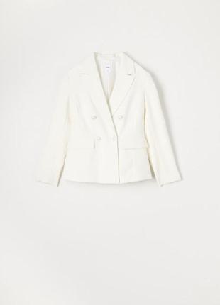 Женский блейзер "high" молочный. размер 40