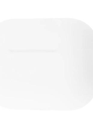 Чехол silicone case new для наушников airpods pro с карабином luminescent white