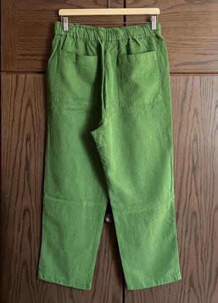 Брюки slouchy с леном zara 4043/0423 фото