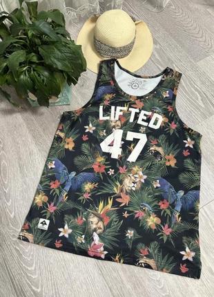 Lrg men's мужская баскетбольная футболка lrg майка гавайка