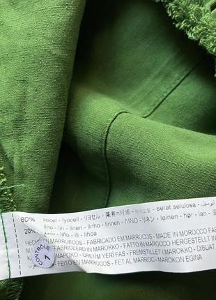 Брюки slouchy с леном zara 4043/0429 фото
