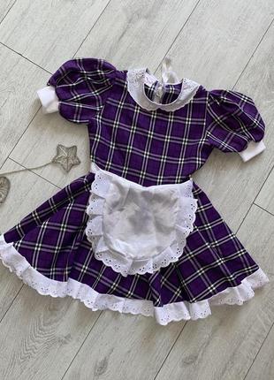 Винтажное женское платье хлопковая ткань размер s