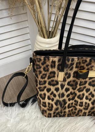 Трендовая сумка в леопардовый принт2 фото