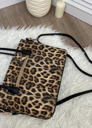 Трендовая сумка в леопардовый принт3 фото