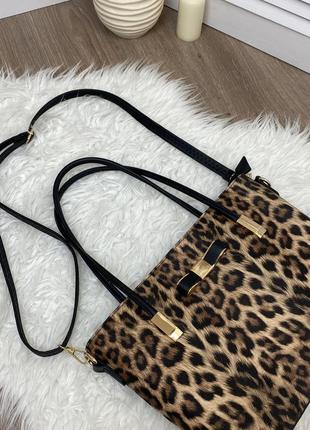 Трендовая сумка в леопардовый принт5 фото