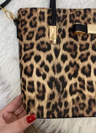 Трендовая сумка в леопардовый принт6 фото
