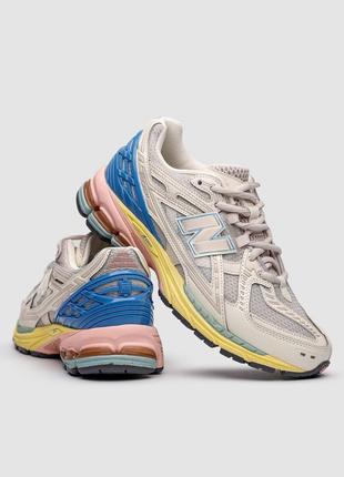 Кроссовки new balance 1906u 'angora blue pink' серые женские7 фото