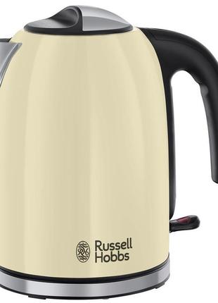 Електрочайник russell hobbs colours plus 1.7л дисковий 2400вт бежевий (20415-70)