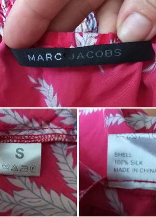 Винтажная блуза с рукавами фонариками из мытого шёлка marc jacobs3 фото