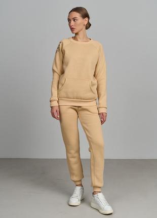 Спортивний костюм жіночий теплий однотонний з начісом 88979 розмір s, m, l, xl