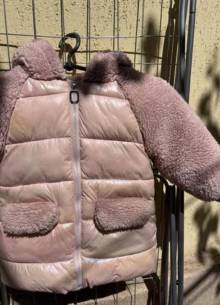 Зимова куртка для дівчинки, 3-4 роки 98-104 см2 фото