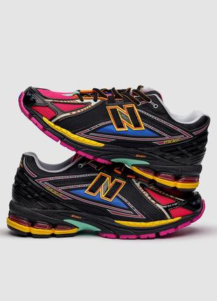 Кроссовки new balance 1906r "neon nights" черные женские8 фото