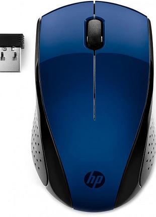 Мышка беспроводная для пк и ноутбука hp 220 1600dpi 3кн usb blue (7kx11aa)
