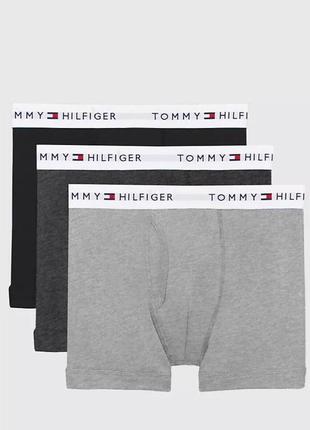 Спідня білизна для чоловіків труси tommy hilfiger trunk набір 3 шт. розмір m,l1 фото