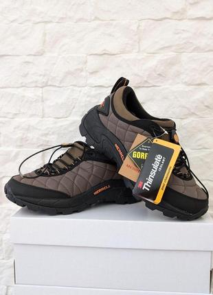 Зимние мужские кроссовки merrell moc brown haki (флис) 42-43-44-45-469 фото