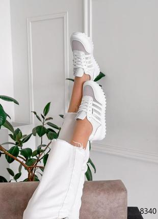 Кросівки жіночі remira білі екошкіра4 фото