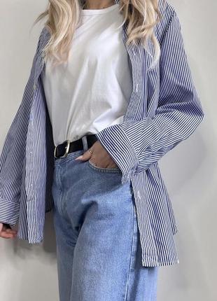 Polo ralph lauren женская рубашка, рубашка в полоску, сорочка, блузка, блуза2 фото