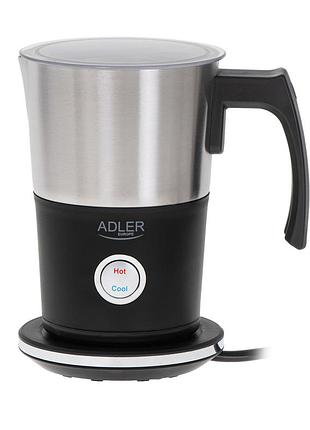 Вспенитель молока - вспенивание и подогрев adler ad 4497 600 вт черный