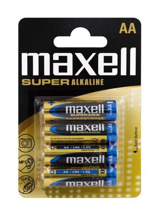 Батарейка maxell lr-6 super 4pk blist 4шт m-774409.04.eu