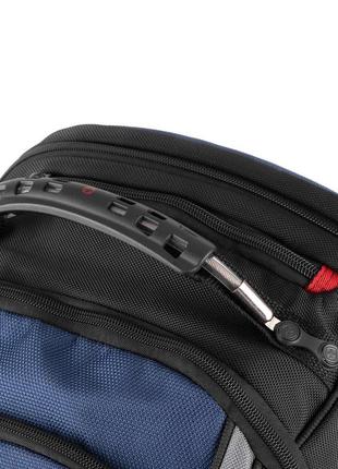 Міський рюкзак для ноутбука 17" wenger ibex з кишенею для планшета чорний (600638)9 фото