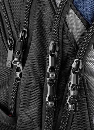 Міський рюкзак для ноутбука 17" wenger ibex з кишенею для планшета чорний (600638)10 фото
