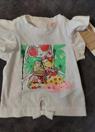 Футболка для девочки 68см