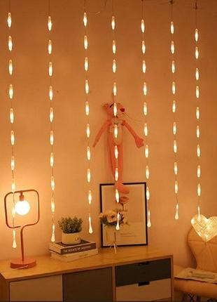 Светодиодная гирлянда-занавеска "christmas rain" stenson r92653 250*120см 100led