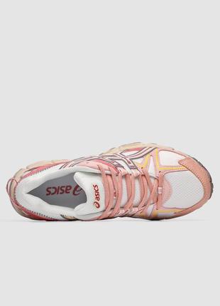 Кроссовки asics gel kahana 8 white pink розовые женские4 фото