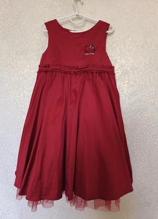 Нарядне плаття сукня  hello kitty на 6-7 р. h&m