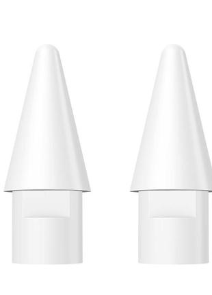 Сменные наконечники для стилуса baseus sxbc010002 smooth writing capacitive stylus tips (2pcs) white