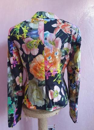 Цветочный пиджак на подкладке madelein4 фото