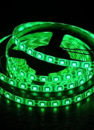Світлодіодна стрічка led 5050 5м (0131) зелений діод