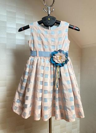 Нарядное платье для девочки 7-8 лет 122-128 от итальянского производителя