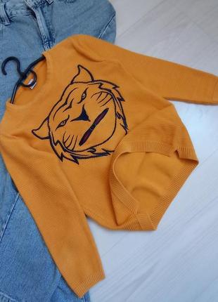 Кофта с рукавами реглан свитшот с тигром для мальчика