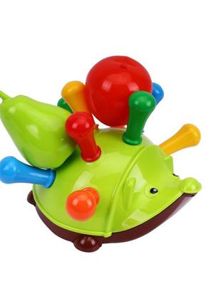 Дитяча розвиваюча іграшка "їжачок" технок 8300txk на колесах  (зелений)
