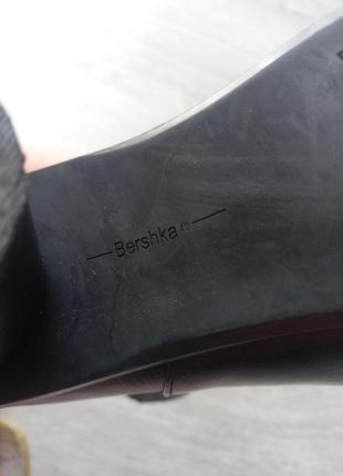 Кожаные ботинки bershka3 фото