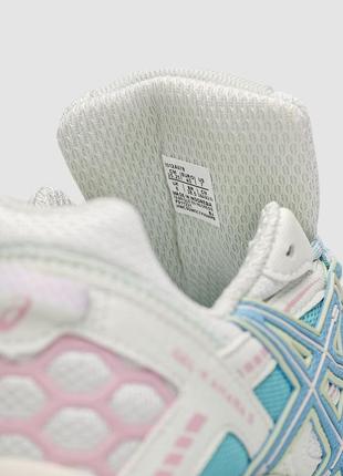 Кросівки asics gel kahana 8 white/turquoise білі жіночі9 фото