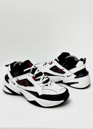 Кроссовки nike m2k tecno white/red3 фото