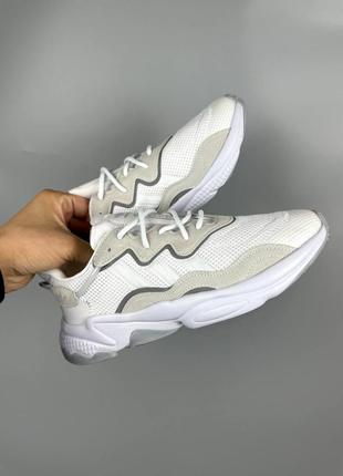 Чоловічі кросівки сірі з білим adidas ozweego white3 фото
